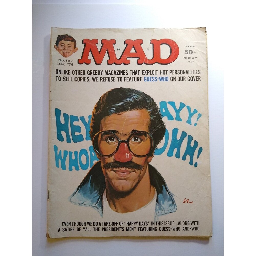 MAD Magazine #187 MAD Happy Days All The Presidents Men 1976